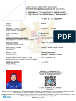 The Indonesian Health Workforce Council: Registration Certificate of Pharmacist Technician