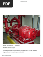 NEC Rules For Fire Pumps