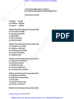 11th English 1 Marks Question Paper English Medium PDF Download