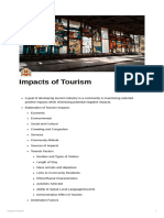 Impacts of Tourism