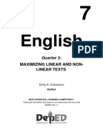 English: Quarter 2: Maximizing Linear and Non-Linear Texts