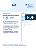 South Sudan Overview of Corruption and Anti-Corruption Efforts