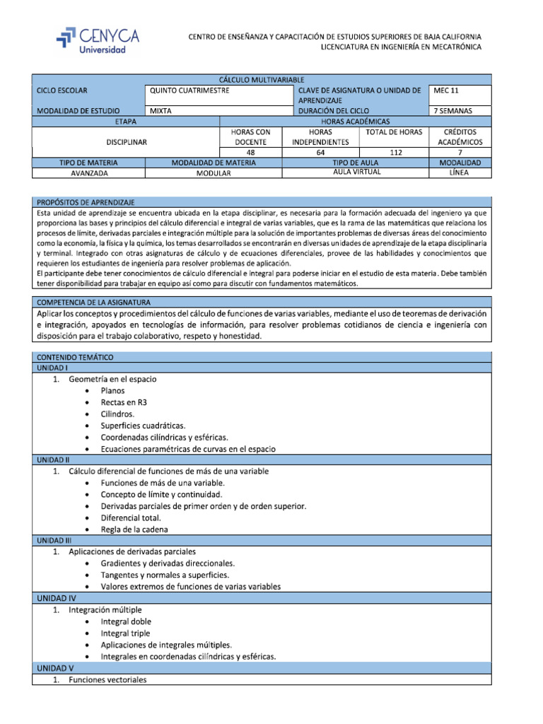 21 Cálculo Multivariable | PDF