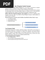 Store Program Control Concept