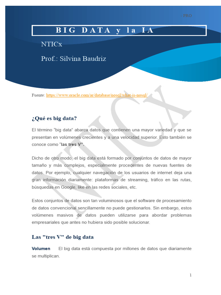 Qué es Big Data y sus beneficios | PDF | Big Data | Inteligencia artificial
