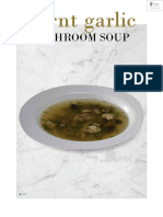 Burnt Garlic Mushroom Soup