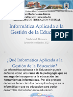 Informática Aplicada A La Gestión de La Educación