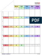 Calendario Febrero 2024 Espana Horizontal