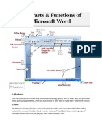 The Parts of Microsoft Word