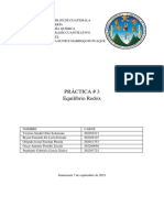 Práctica # 3 Equilibrio Redox