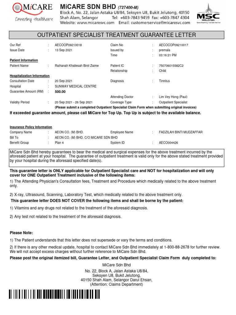 RPT Hos OPGL | PDF | Patient | Hospital