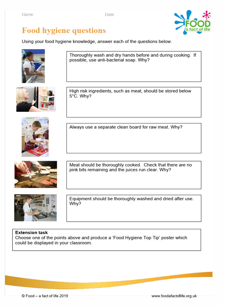 Food Hygiene Questions Ws 1114ap PDF