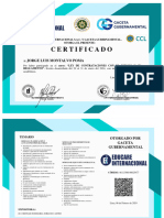 Certificado: Jorge Luis Montalvo Poma