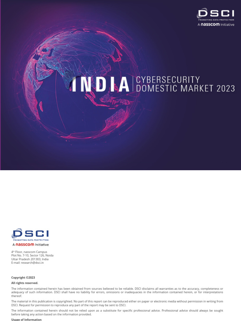 India Cybersecurity Domestic Market 2023 | PDF | Computer Security ...