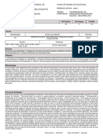 Plano de Ensino - Turma (SA) - 2022 4