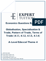 Globalisation Specialisation Trade Pattern of Trade Terms of Trade 4.1.1 4.1.2 4.1.3 4.1.4