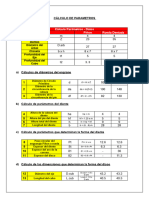 Cálculo de Parametros