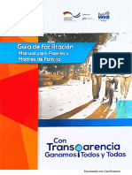 Guia Facilitadora para Manual de Padres Con Transparencia Ganamos Todos