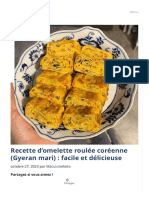 Omelette Roulée Coréenne