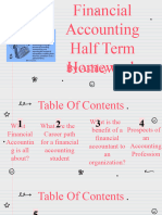 Financial Accounting Half Term Homework