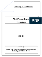 DVSIET Mini Project Guidelines 2023-24
