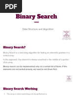 Binary Search - Bubble Sort - Algrithm and Data Structure