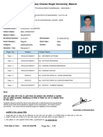 Admit Card