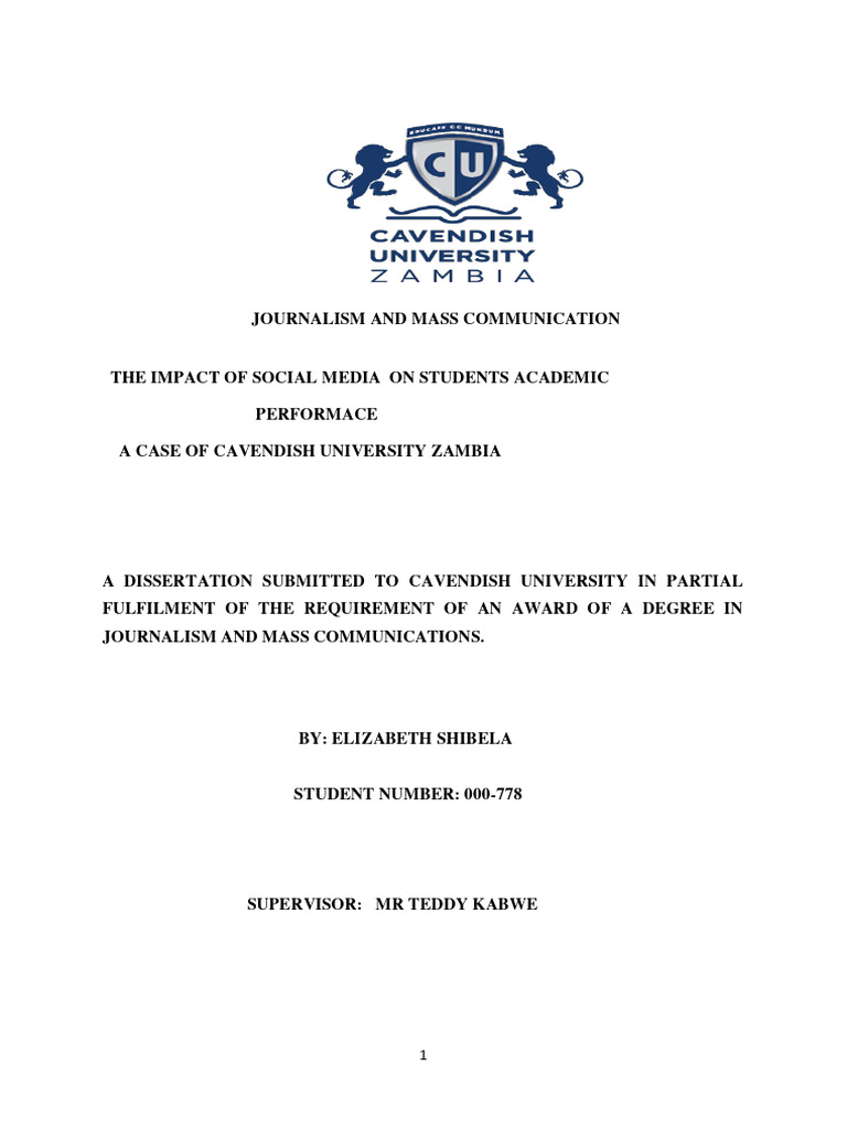The Impact of Social Media On Students Academic Performance | PDF ...