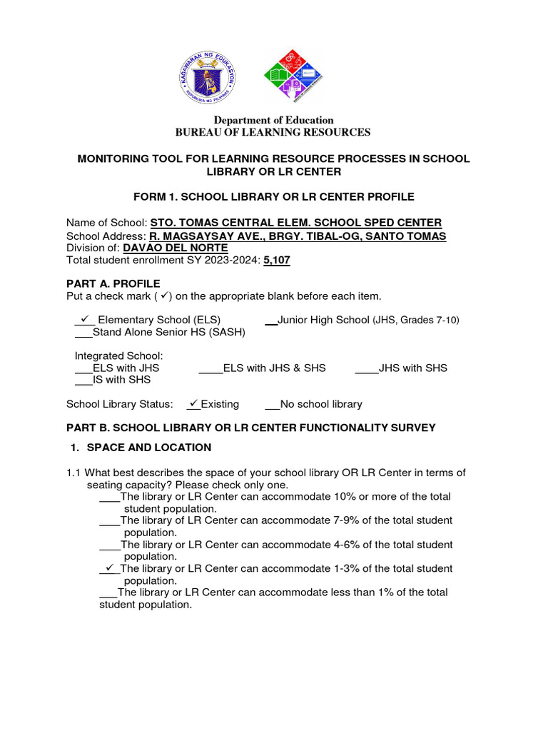 Stotomascentralesscform 1 SL Profile 23 24 | PDF | Libraries ...
