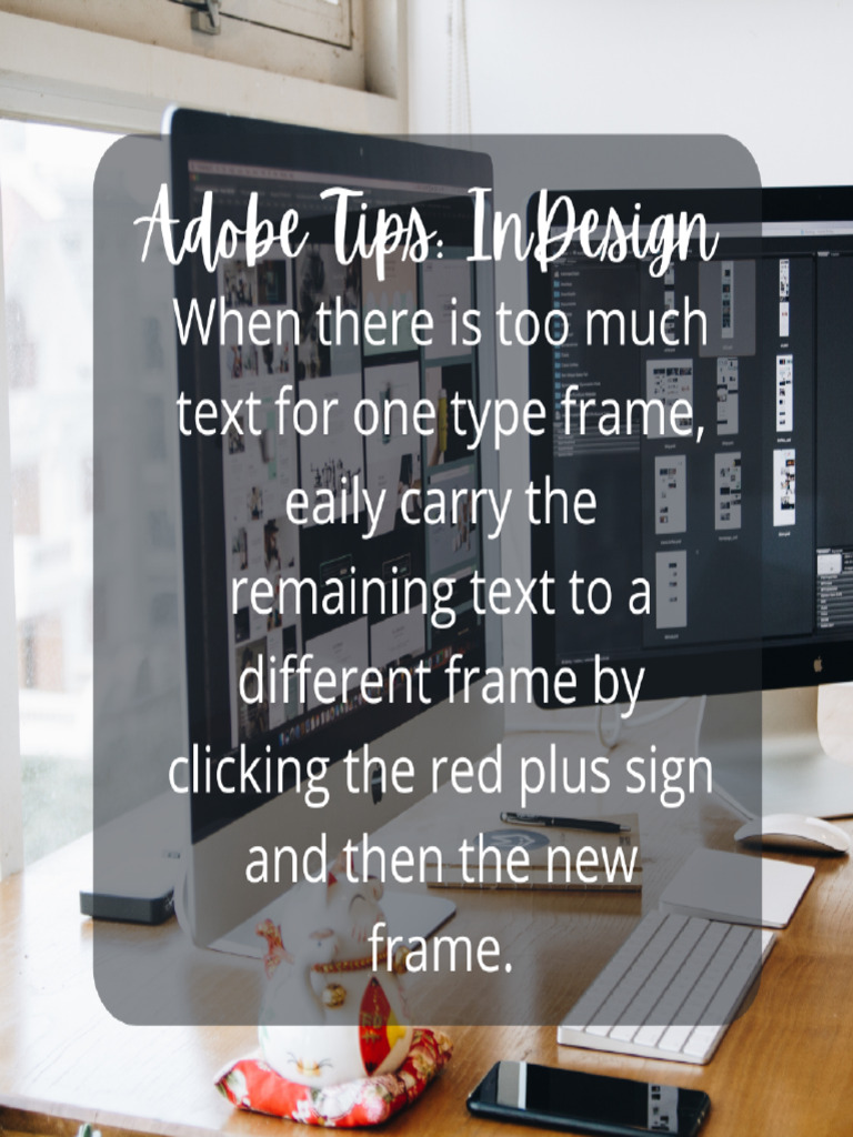 Adobe indesign tips pdf adobe in design application software