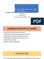 Learning in and Out of School