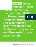 Neue Deutsche Medienmacher - Glossar Formulierungshilfen, Erläuterungen Und Alternative Begriffe