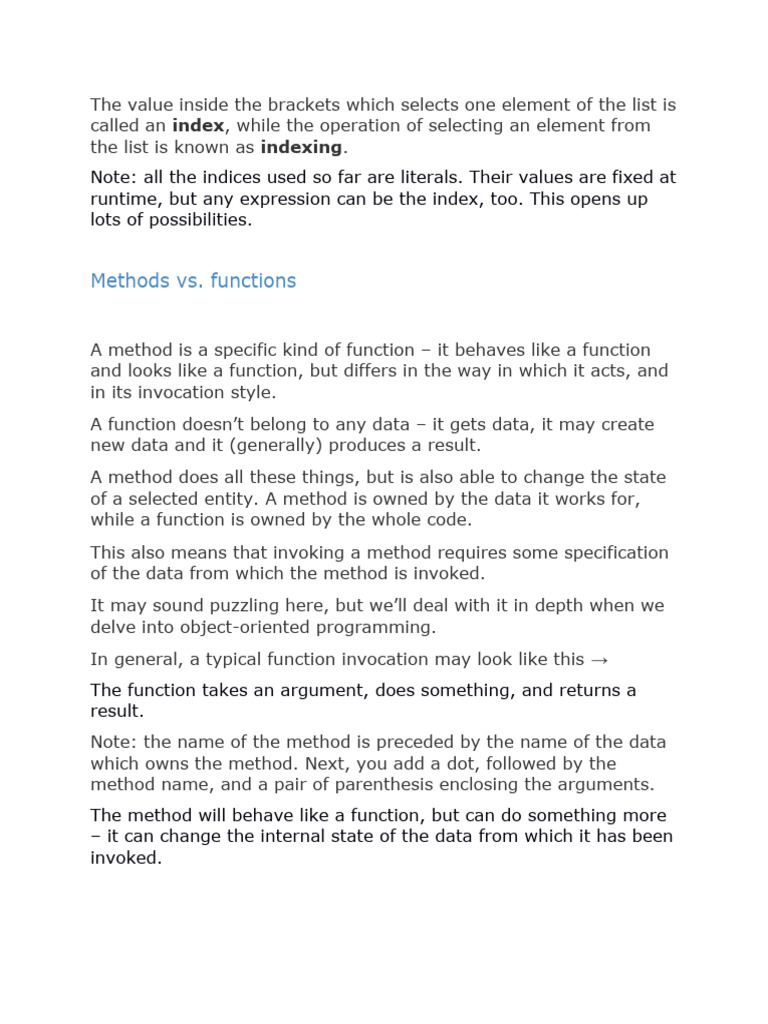 List | PDF | Method (Computer Programming) | Matrix (Mathematics)