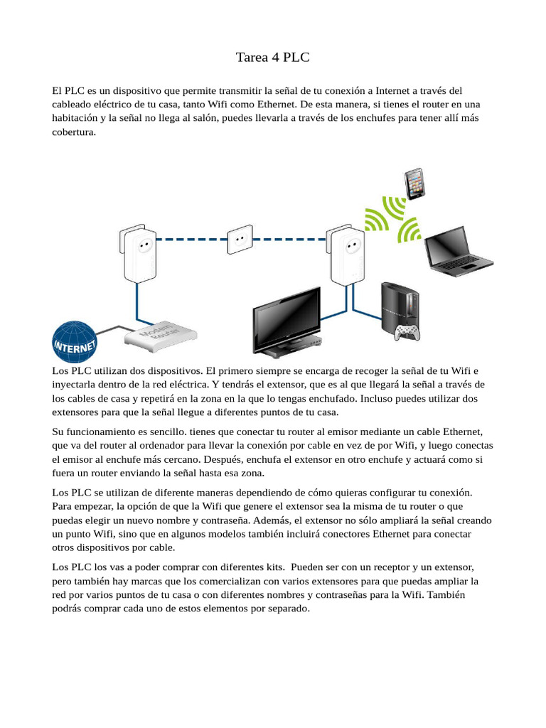 Ventajas del PLC para Internet en casa | PDF | Wifi | Enrutador ...