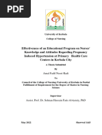 RP Effectiveness of An Educational Program On Nurses Knowledge and Attitudes Regarding Pregnancy Induced Hypertension at Primary Health Care Center