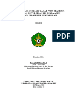 Standarisasi Mustahiq Zakat Pada Beasiswa Yayasan Baitul Maal BRI Banda Aceh Dalam Perspektif Hukum Islam