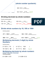 Dividing Decimals