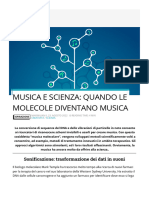 Musica e Scienza - Quando Le Molecole Diventano Musica - T.blog