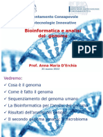 Bioinformaticaedanalisidelgenoma profDERCHIA