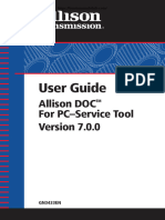 Updated - Allison Transmission DOC 7.0 PC Service Tools - User Guide PDF