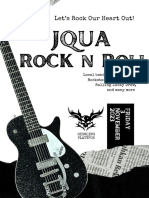 Black and White Illustrated Rock Night Concert Flyer