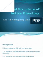 Lan-2 CONFIGURING CHILD DOMAIN