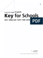 Cambridge Key for Schools Key English Test for Schools Ket