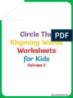 Rhyming Words Worksheets For Grade 2 Rel2