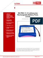 RS Pro 11.1V Datasheet