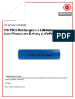 RS Pro LFP Datasheet