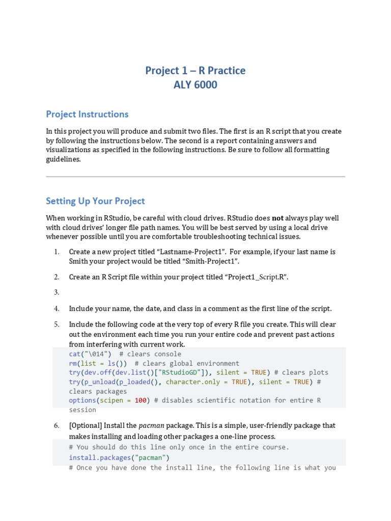 ALY 6000 Project 1-2 | PDF | Average | Function (Mathematics)