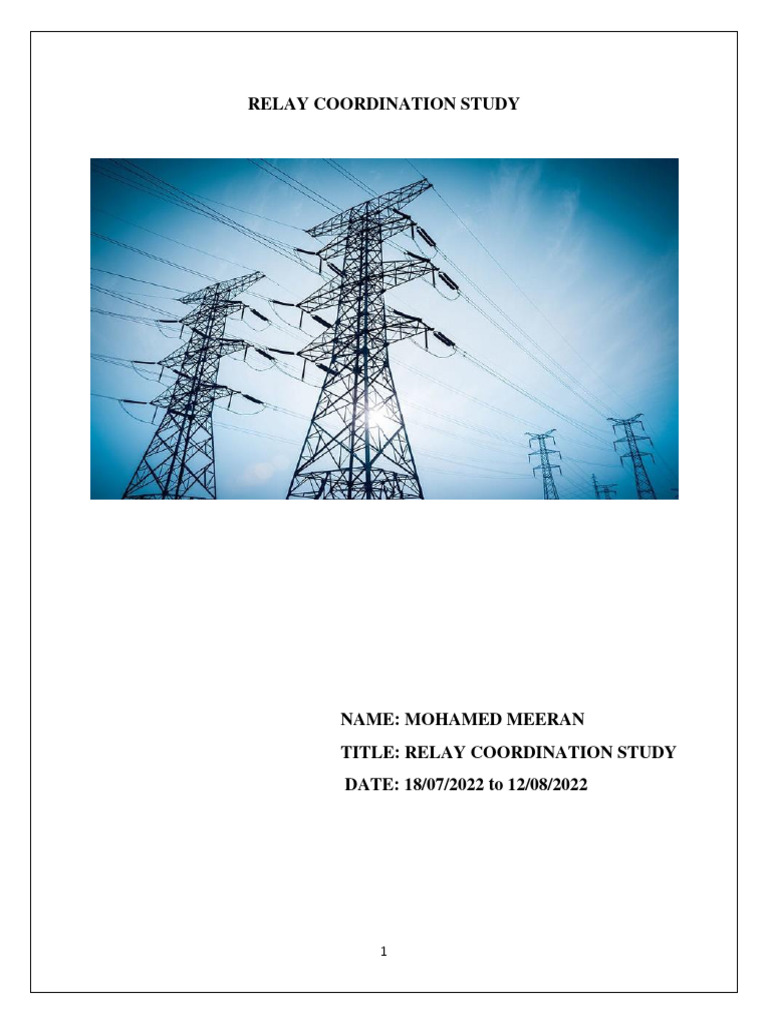 Relay Coordination | PDF | Relay | Transformer