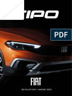 Prijslijst FIAT Tipo Per 1 Januari 2023