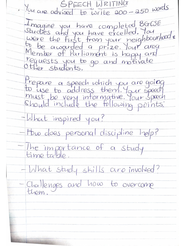 Speech Writing | PDF
